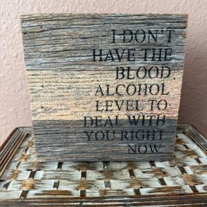 Rustic Wooden Quote Block